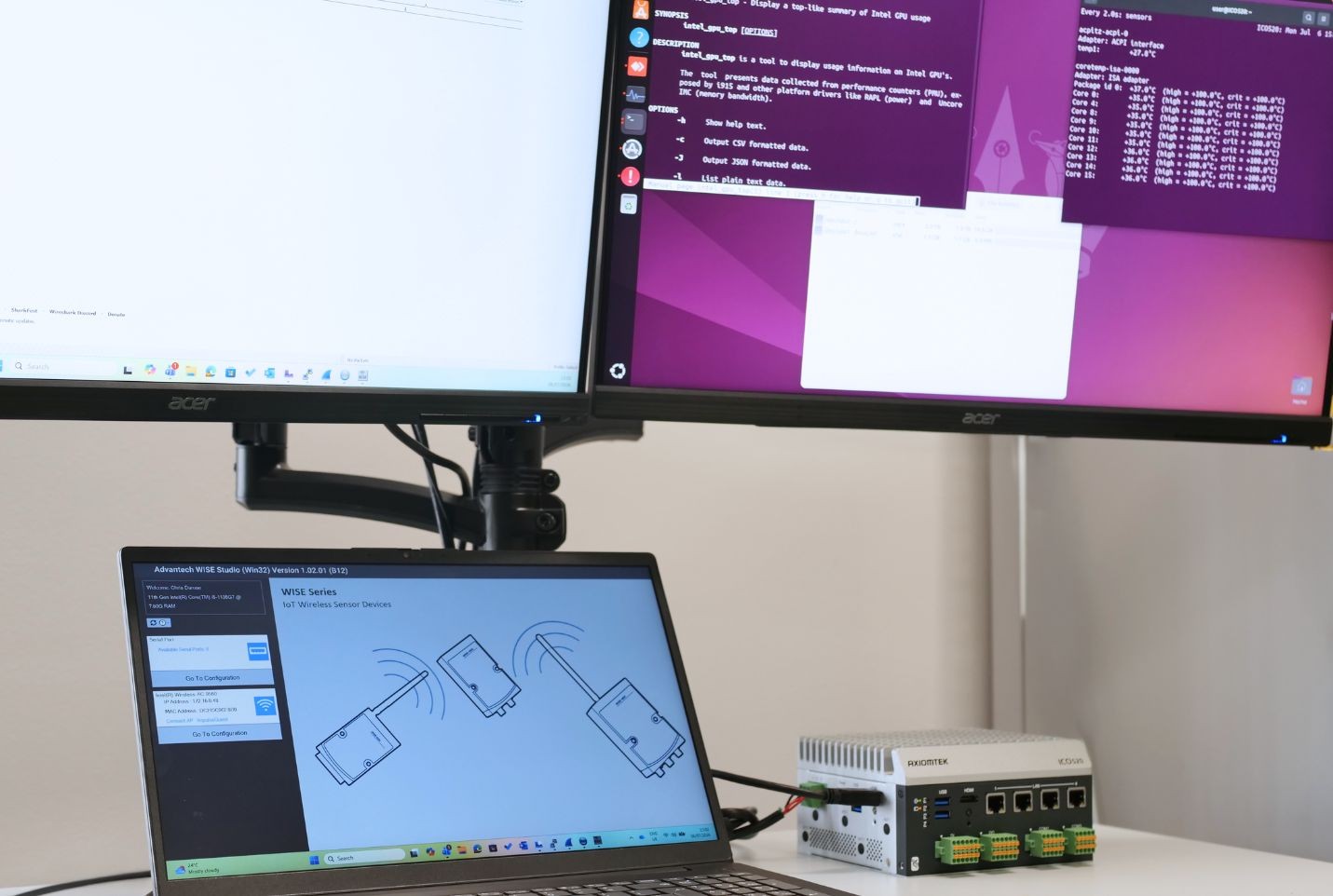 Remote benchmarking lab and hardware setup