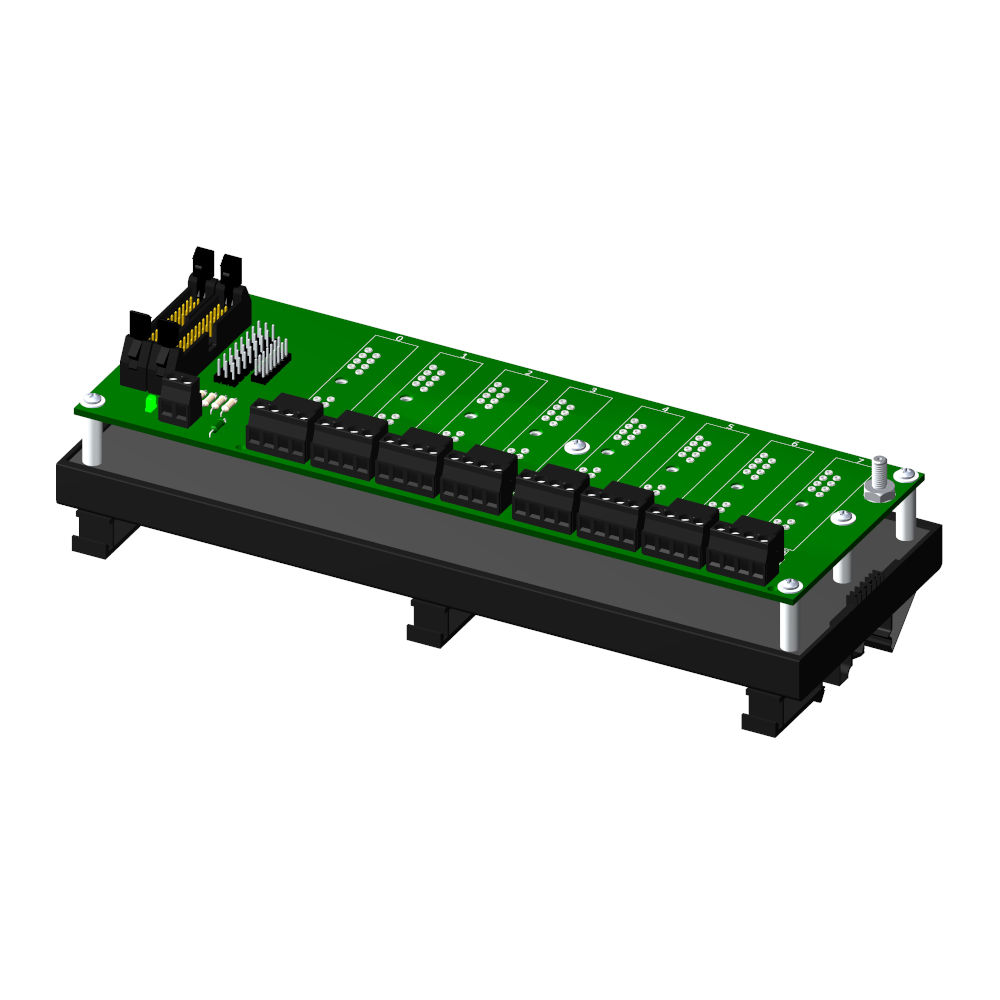 Dataforth 8 Channel 5B Backpanel, Non-Multiplexed 