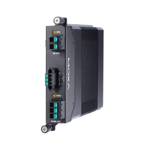 Moxa Hot-Swappable Power Supply: 24/48V DC Input: System Power Input, Relay and 48V DC PoE Power Input 