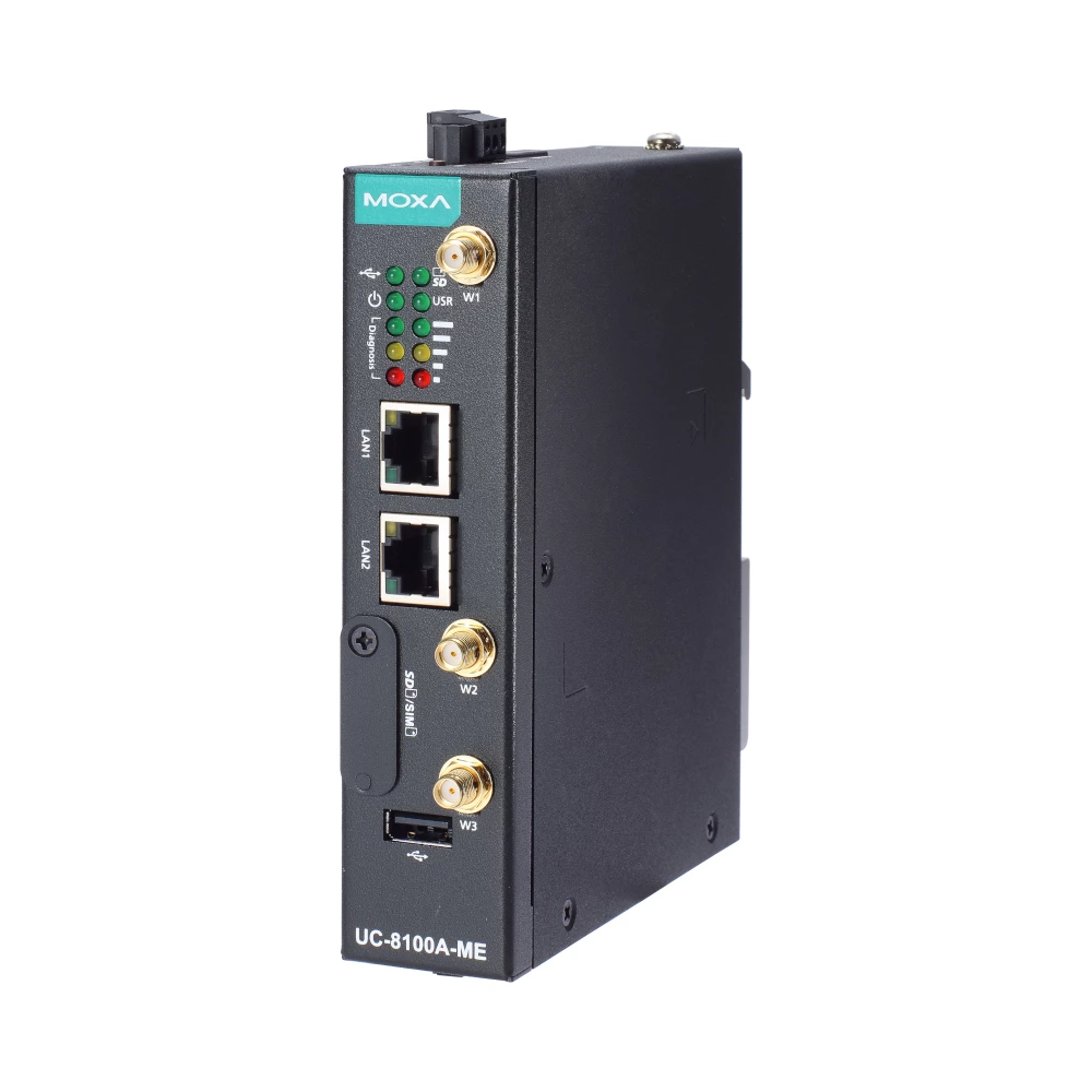 Moxa Arm Cortex-A8 1GHz IIoT Gateway PC – Non-LTE – -40°C to 85°C 