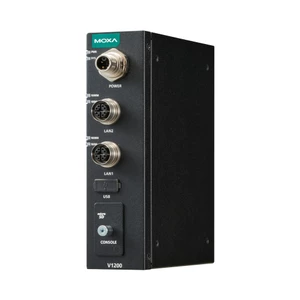 Moxa Fanless ARM Cortex-A53 EN50155 Compact Rail Computer 