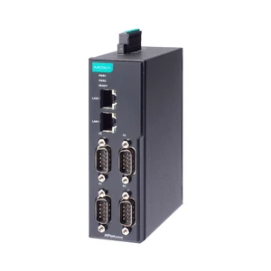 Moxa 1, 2 and 4-port DIN-rail Serial Device Servers for Industrial Automation 