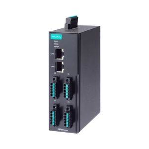 Moxa 1, 2 and 4-port DIN-rail Serial Device Servers for Industrial Automation 