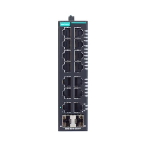 Moxa 16 Port Layer 2 Smart Industrial Ethernet Switch 