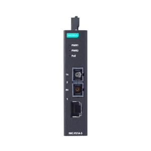 Moxa 1 Port PoE+ Fast Ethernet-to-Fibre Media Converters 