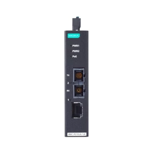 Moxa 1 Port PoE+ Gigabit Ethernet-to-Fibre Media Converters 