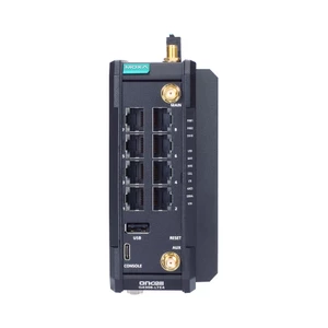 Moxa 8 Port Industrial LTE Cat. 4 Secure Cellular Router 