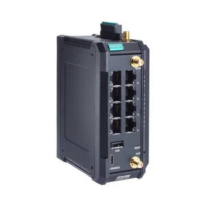 Moxa 8 Port Industrial LTE Cat. 4 Secure Cellular Router 