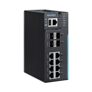 Advantech 12 Port Layer 3 Managed Industrial Gigabit Ethernet Switch 