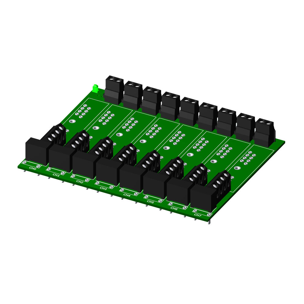 Dataforth 8 Channel 5B Backpanel, High Density 